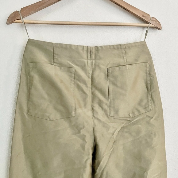 STELLA MCCARTNEY Multi Zip Cargo Utility Capri Pants in Military Green - Picture 7 of 9